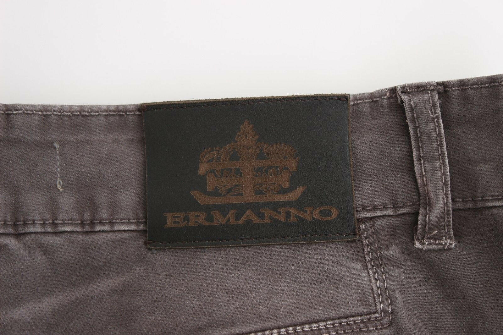 Ermanno Scervino Gray Slim Jeans Denim Pants Skinny Leg Stretch -   -  Ermanno Scervino.
