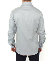 Ermanno Scervino Gray Cotton Long Sleeve Casual Shirt Top -   -  Ermanno Scervino.