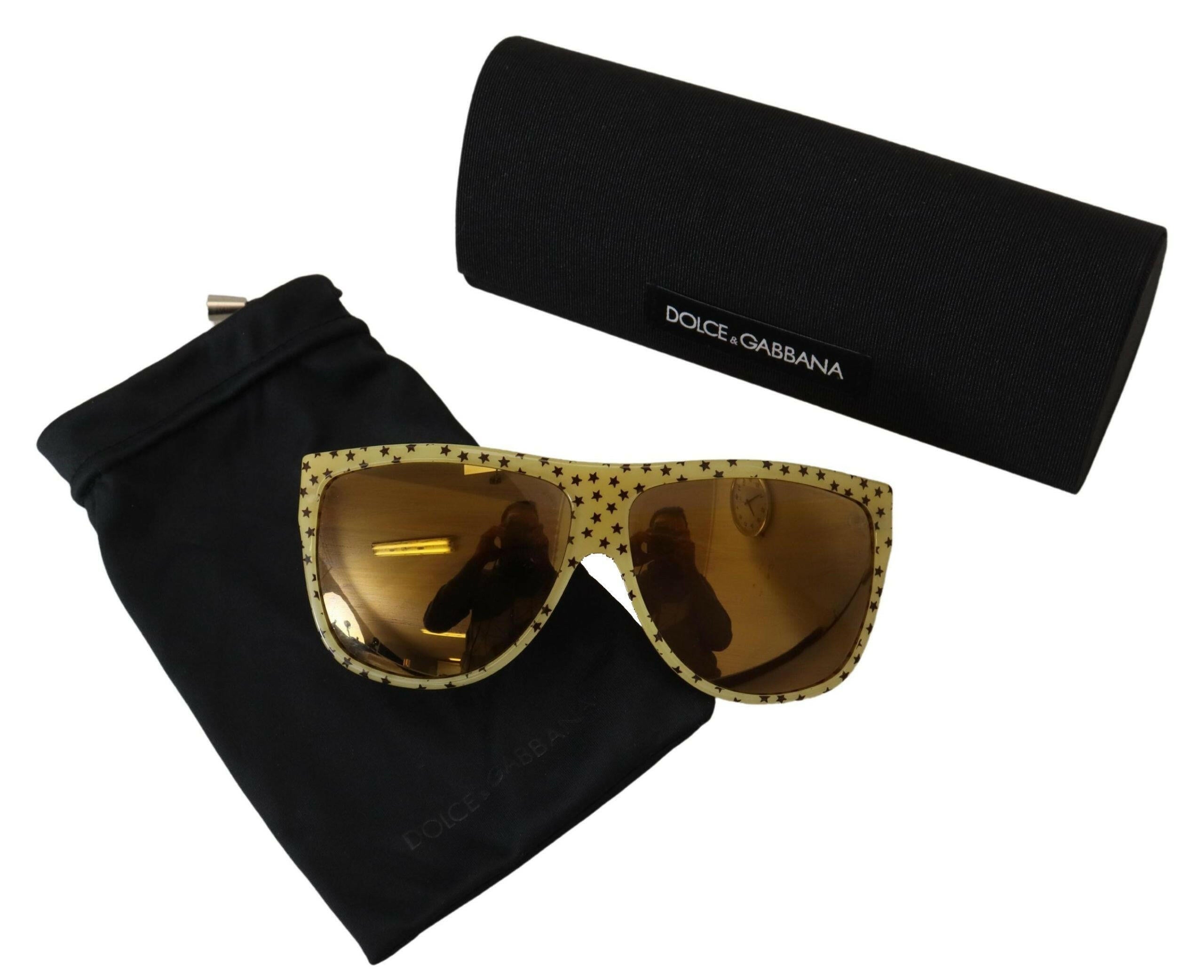 Dolce & Gabbana Yellow Stars Acetate Square Shades DG4125 Sunglasses -  Jewellery, Women -  Dolce & Gabbana.
