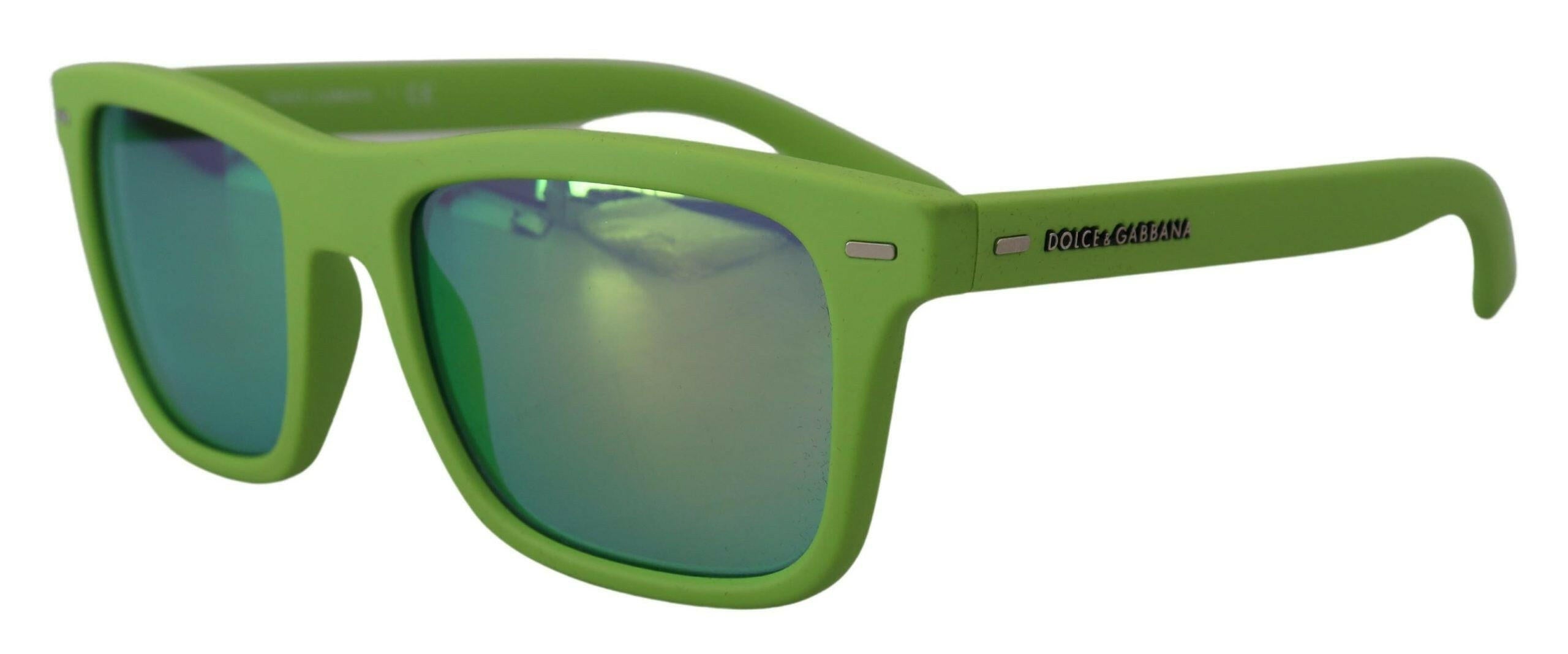Dolce & Gabbana Green Rubber Full Rim Frame Shades DG6095 Acid Sunglasses -  Jewellery, Women -  Dolce & Gabbana.