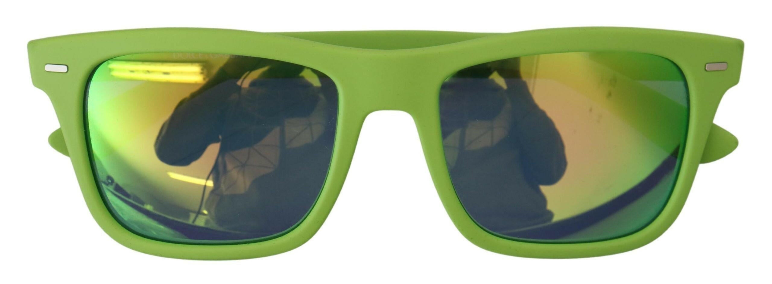 Dolce & Gabbana Green Rubber Full Rim Frame Shades DG6095 Acid Sunglasses -  Jewellery, Women -  Dolce & Gabbana.