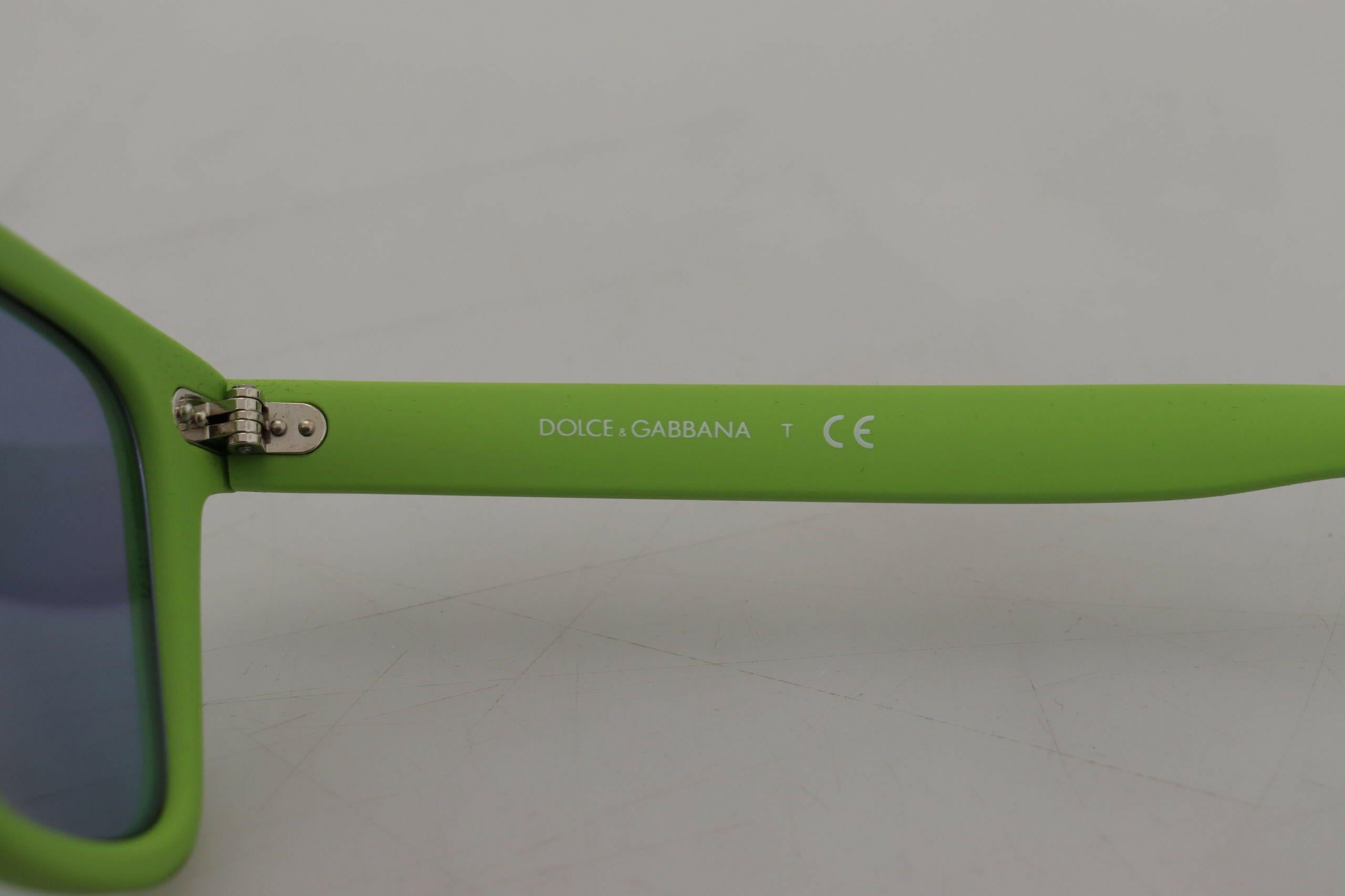 Dolce & Gabbana Green Rubber Full Rim Frame Shades DG6095 Acid Sunglasses -  Jewellery, Women -  Dolce & Gabbana.