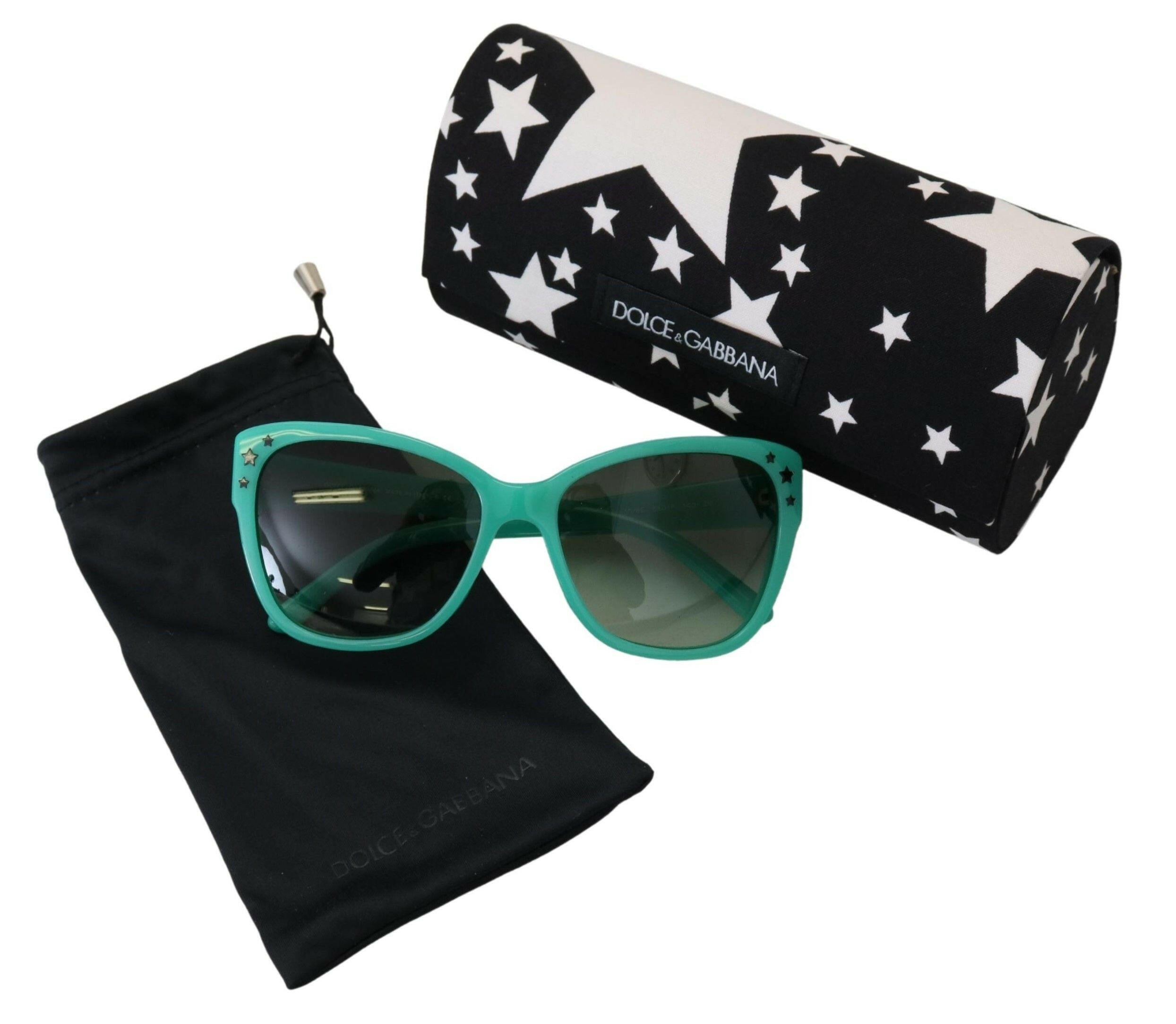 Dolce & Gabbana Green Stars Acetate Square Shades DG4124  Sunglasses -  Jewellery, Women -  Dolce & Gabbana.