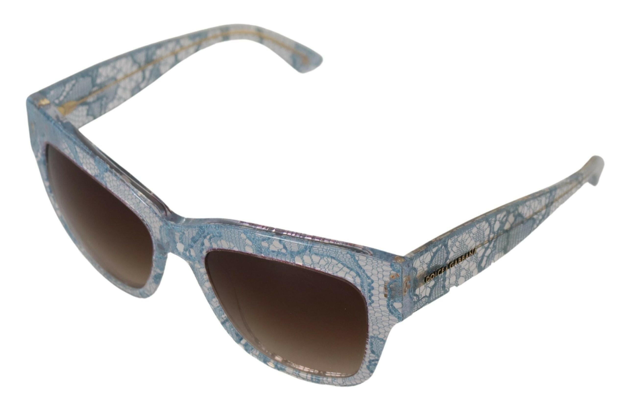 Dolce & Gabbana Blue Lace Acetate Rectangle DG4231 Shades Sunglasses -  Jewellery, Women -  Dolce & Gabbana.