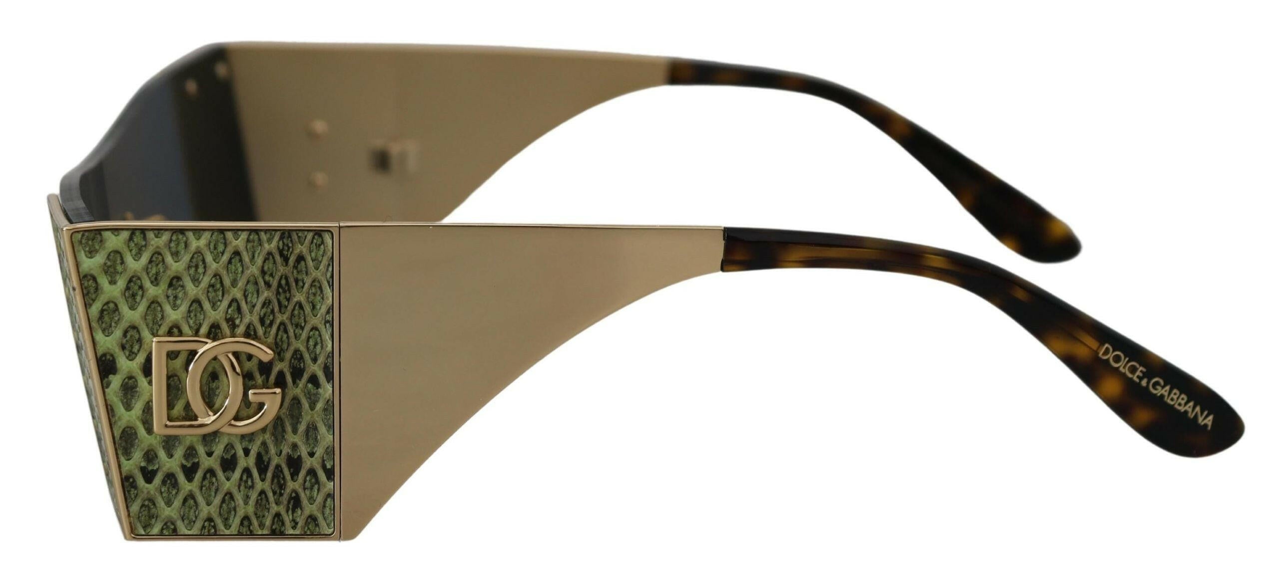 Dolce & Gabbana Gold Metal Rectangle Shades DG2263 Sunglasses -  Jewellery, Women -  Dolce & Gabbana.