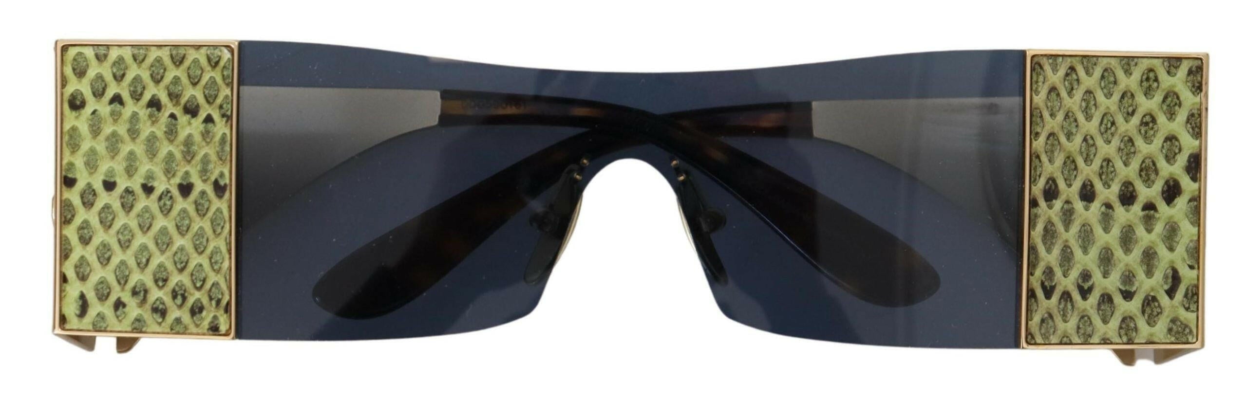 Dolce & Gabbana Gold Metal Rectangle Shades DG2263 Sunglasses -  Jewellery, Women -  Dolce & Gabbana.