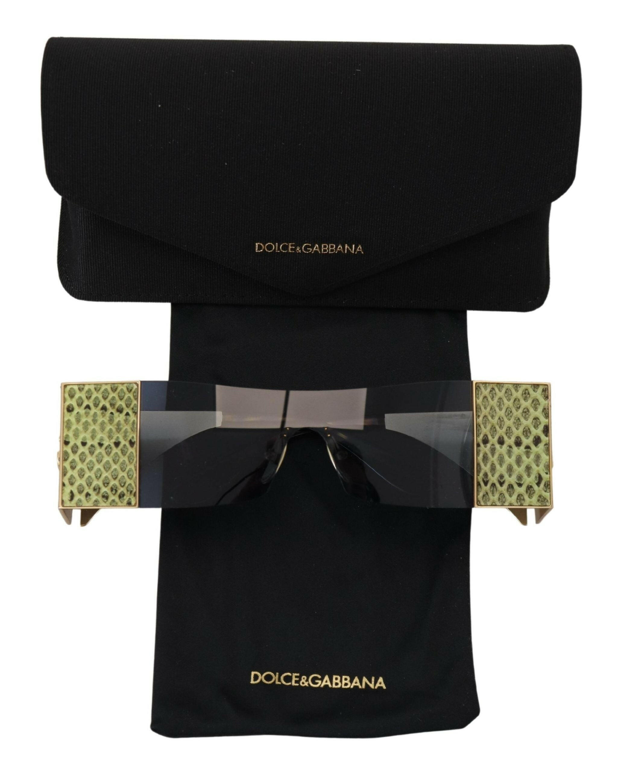 Dolce & Gabbana Gold Metal Rectangle Shades DG2263 Sunglasses -  Jewellery, Women -  Dolce & Gabbana.