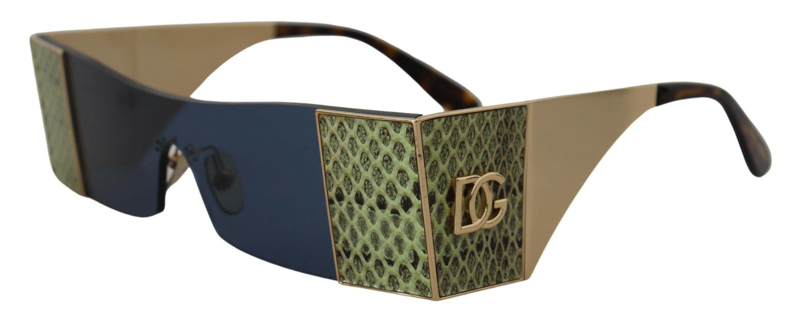 Dolce & Gabbana Gold Metal Rectangle Shades DG2263 Sunglasses -  Jewellery, Women -  Dolce & Gabbana.