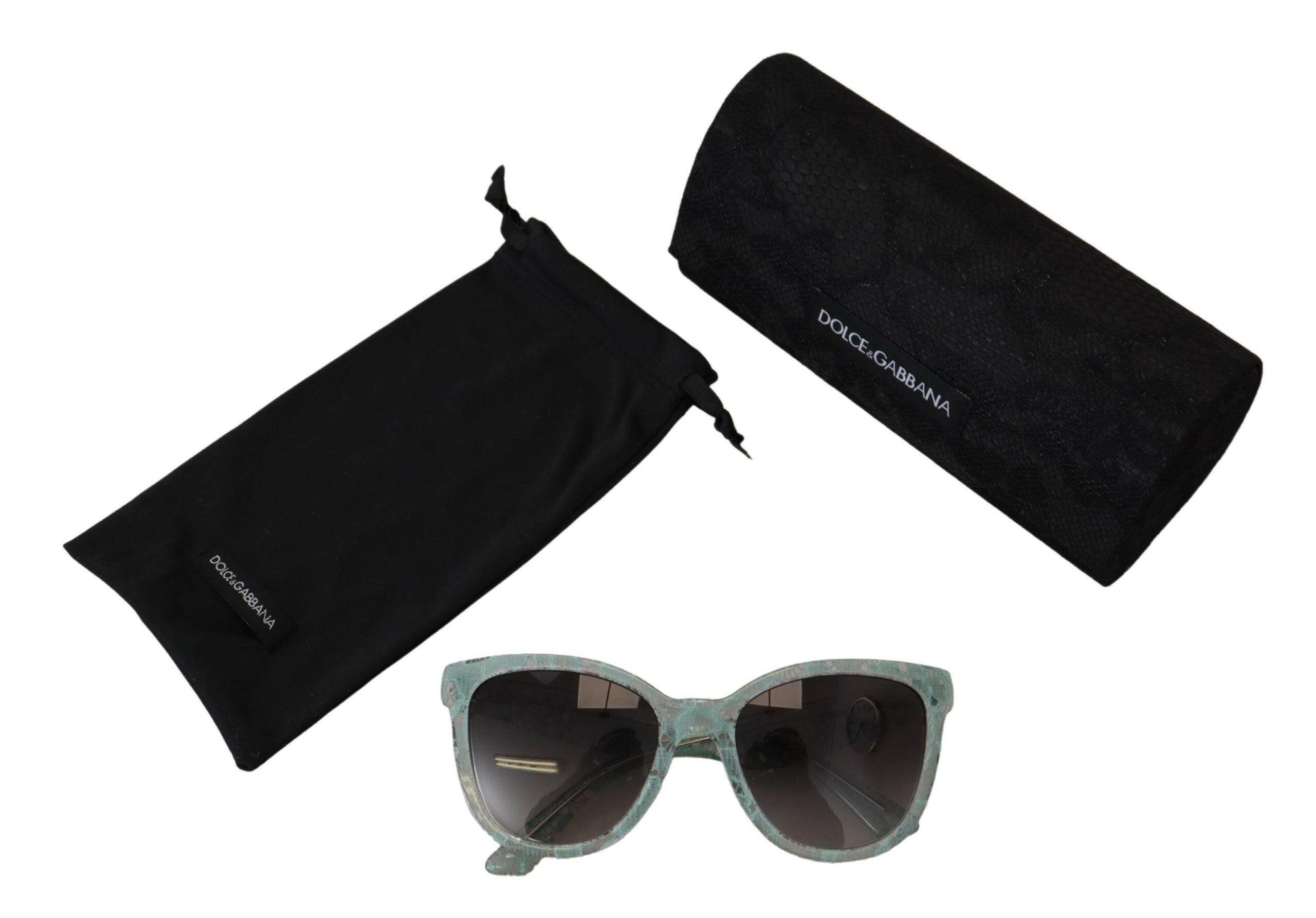 Dolce & Gabbana Blue Lace Acetate Crystal Round DG4190 Sunglasses -  Jewellery, Women -  Dolce & Gabbana.