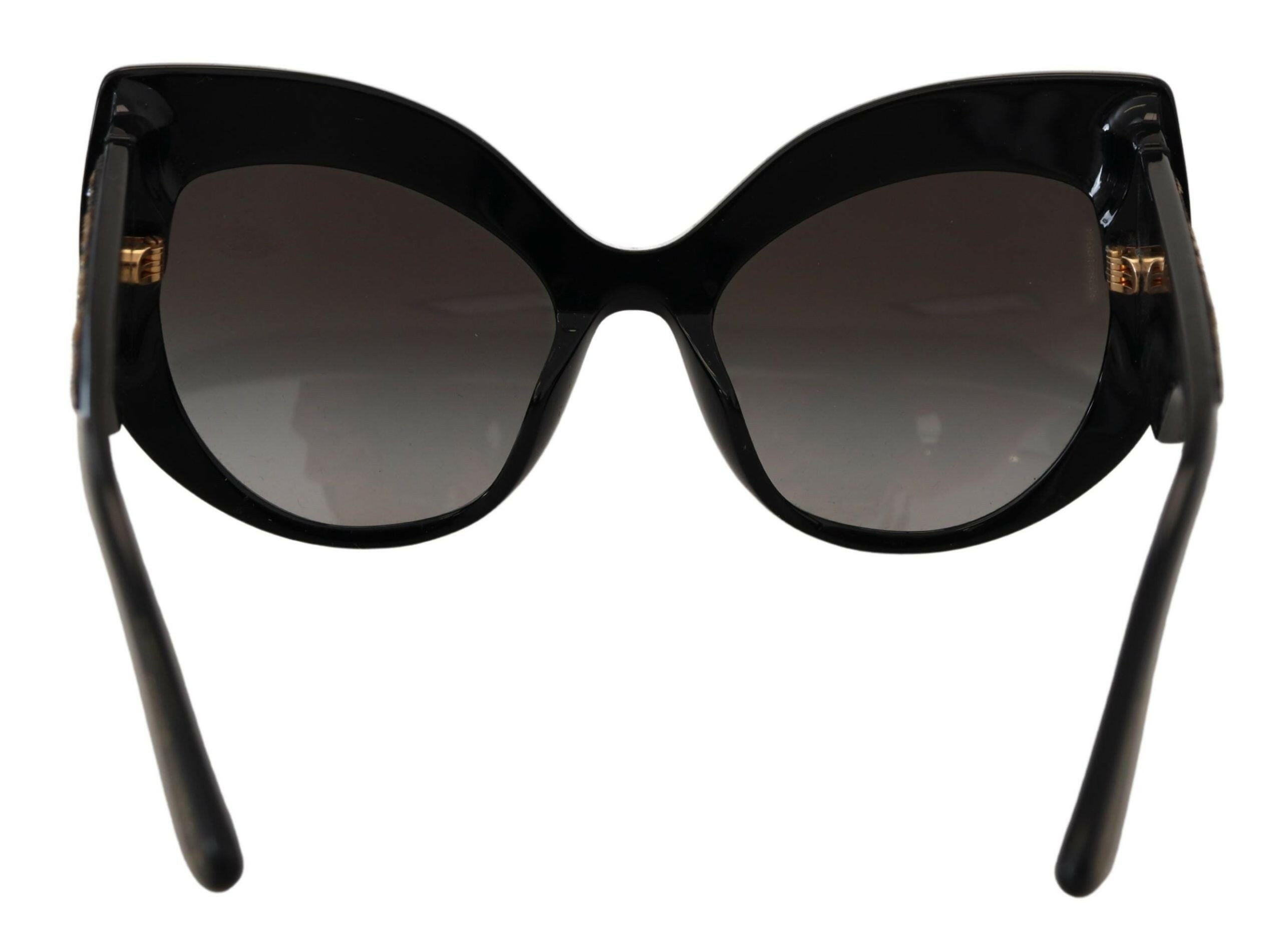 Dolce & Gabbana Black Gold Sequin Butterfly Polarized DG4326 Sunglasses -  Jewellery, Women -  Dolce & Gabbana.