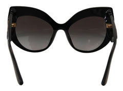 Dolce & Gabbana Black Gold Sequin Butterfly Polarized DG4326 Sunglasses -  Jewellery, Women -  Dolce & Gabbana.