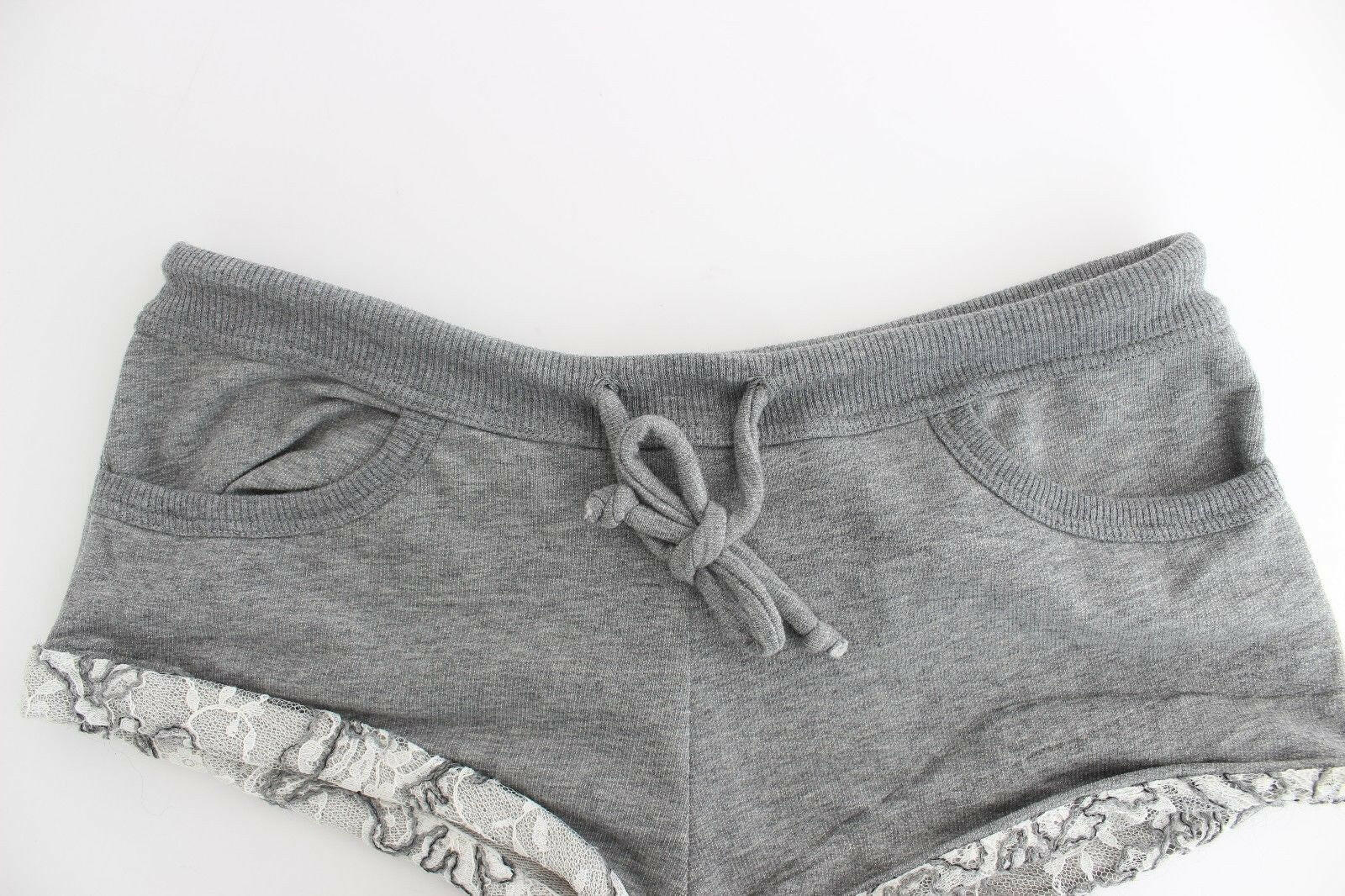 Ermanno Scervino Lingerie Gray Mini Shorts Sleepwear Hotpants -   -  Ermanno Scervino.