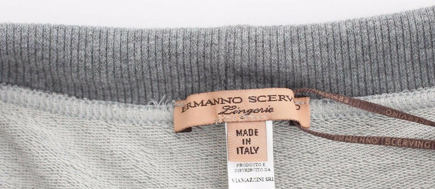 Ermanno Scervino Lingerie Gray Mini Shorts Sleepwear Hotpants -   -  Ermanno Scervino.