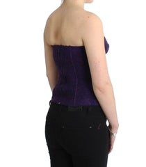 Ermanno Scervino Lingerie Purple Corset Bustier Top Floral Lace -   -  Ermanno Scervino.