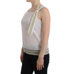 Ermanno Scervino White Top Blouse Tank Shirt Sleeveless -   -  Ermanno Scervino.