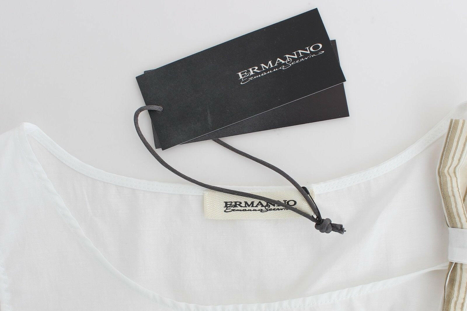 Ermanno Scervino White Top Blouse Tank Shirt Sleeveless -   -  Ermanno Scervino.