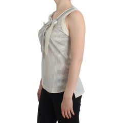 Ermanno Scervino Beachwear Striped Top Blouse Shirt Bow Tank -   -  Ermanno Scervino.