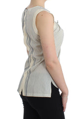 Ermanno Scervino Beachwear Striped Top Blouse Shirt Bow Tank -   -  Ermanno Scervino.
