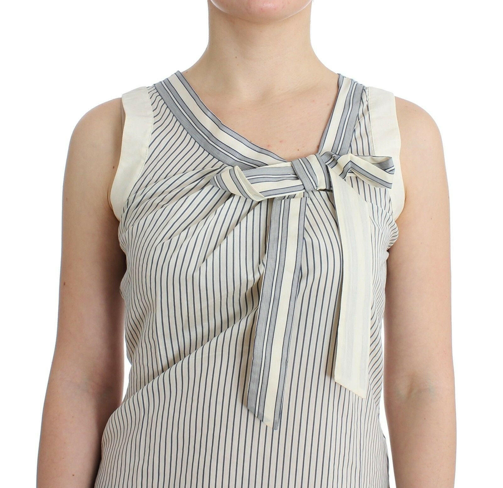 Ermanno Scervino Beachwear Striped Top Blouse Shirt Bow Tank -   -  Ermanno Scervino.