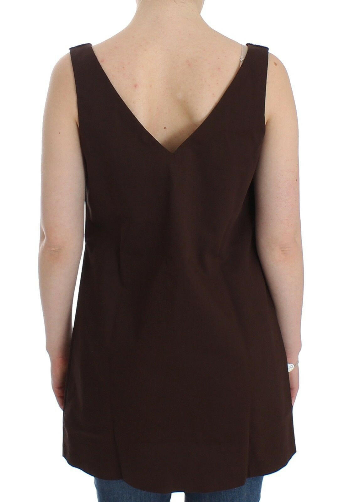 Ermanno Scervino Beachwear Brown Cotton Stretch Tunic Dress -   -  Ermanno Scervino.