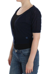 Ermanno Scervino Knit Blue Wool Sweater Cardigan -   -  Ermanno Scervino.