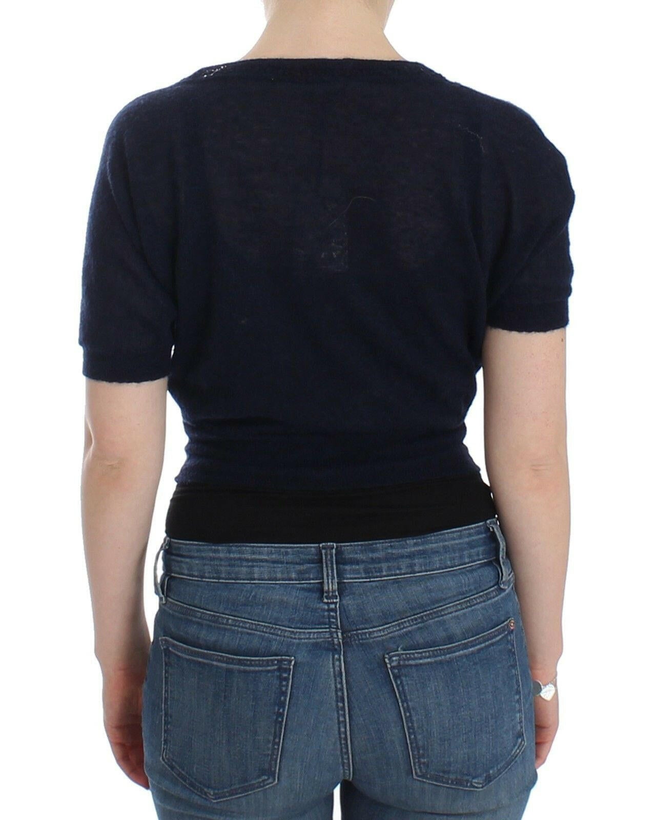 Ermanno Scervino Knit Blue Wool Sweater Cardigan -   -  Ermanno Scervino.