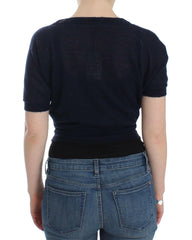 Ermanno Scervino Knit Blue Wool Sweater Cardigan -   -  Ermanno Scervino.