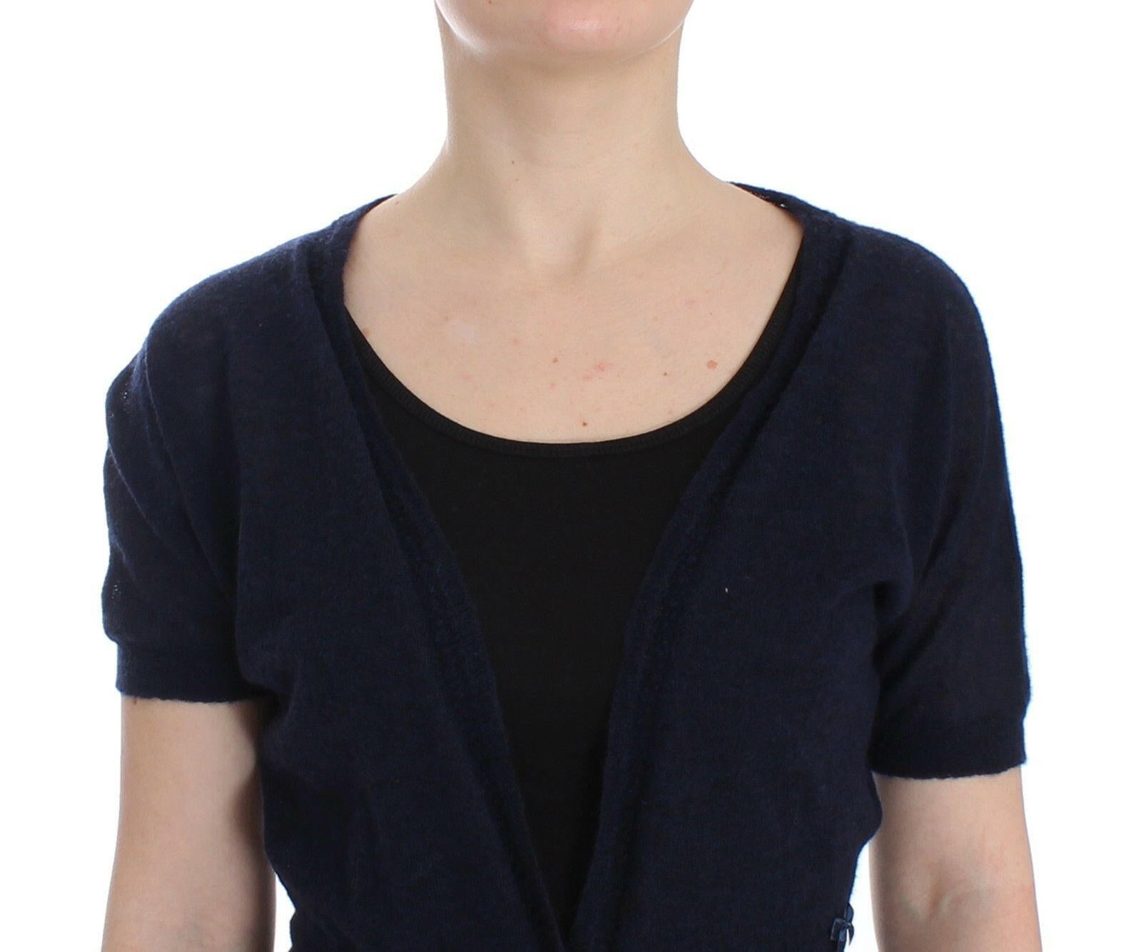 Ermanno Scervino Knit Blue Wool Sweater Cardigan -   -  Ermanno Scervino.