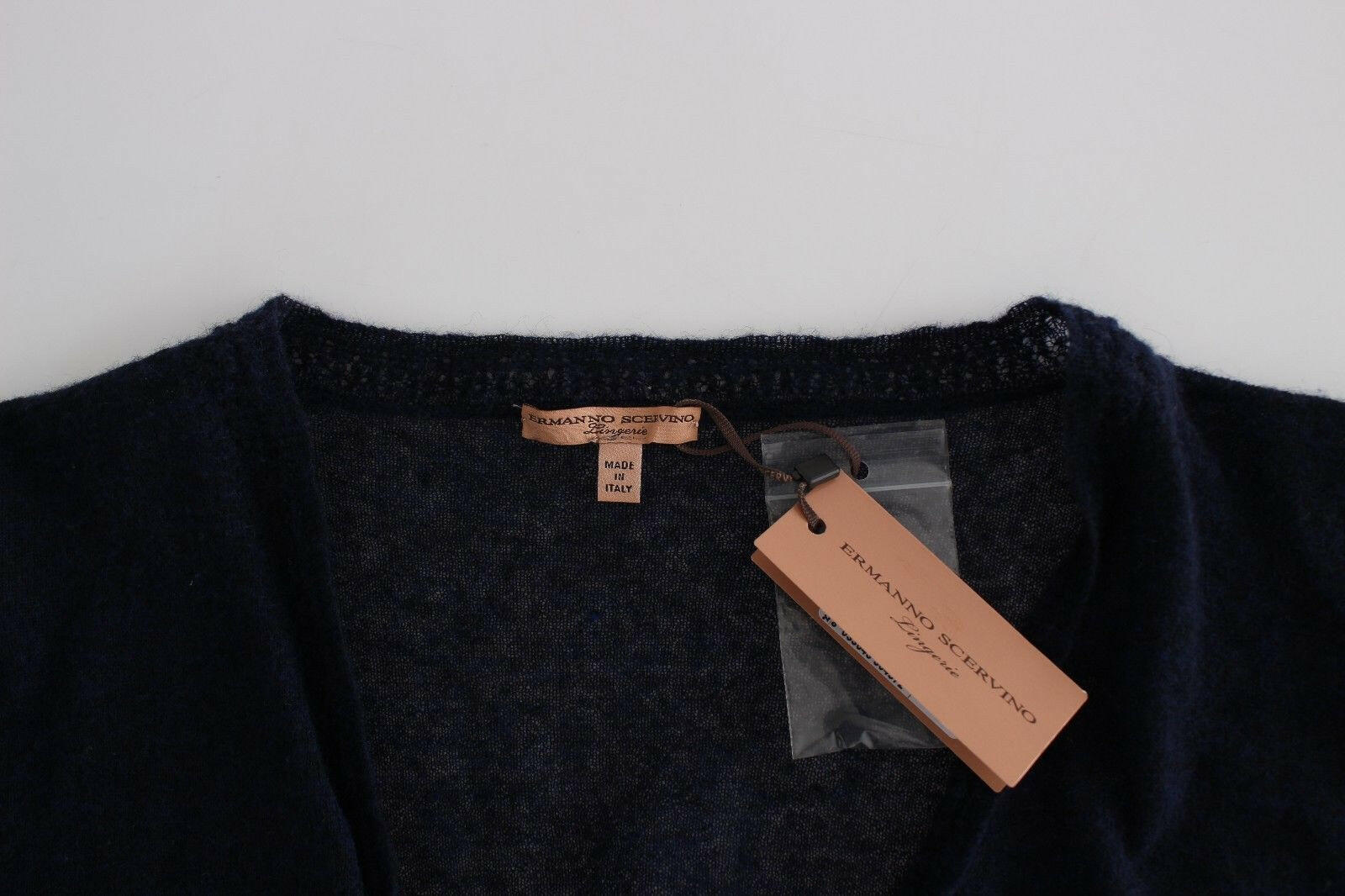 Ermanno Scervino Knit Blue Wool Sweater Cardigan -   -  Ermanno Scervino.