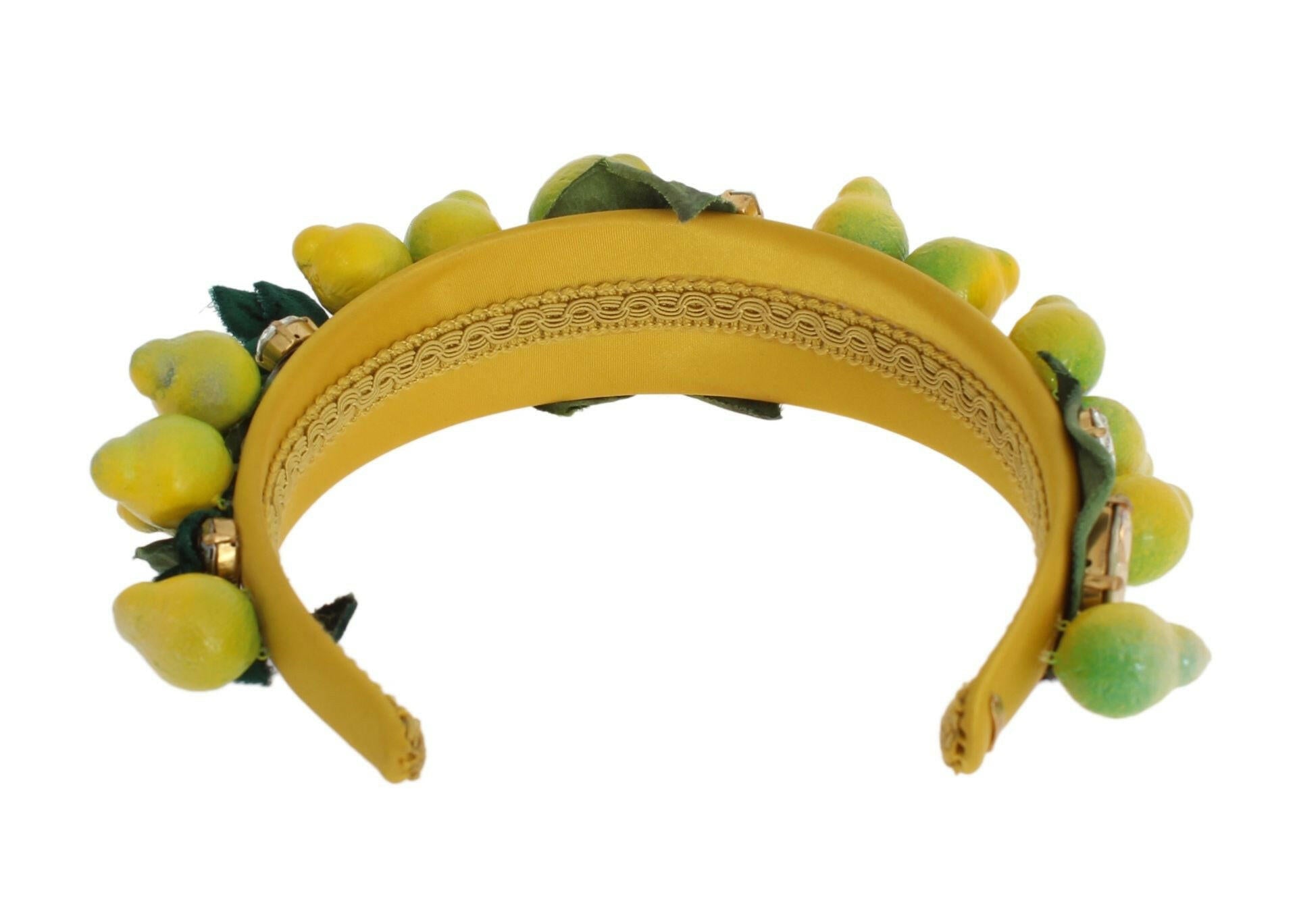 Dolce & Gabbana Yellow Lemons Sicily Crystal Diadem Tiara Headband -   -  Dolce & Gabbana.