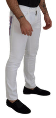 Dolce & Gabbana White Slim Skinny Stretch Cotton Denim Jeans -   -  Dolce & Gabbana.
