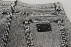 Dolce & Gabbana Gray Slim Fit Wash Stretch Cotton Denim Jeans -   -  Dolce & Gabbana.