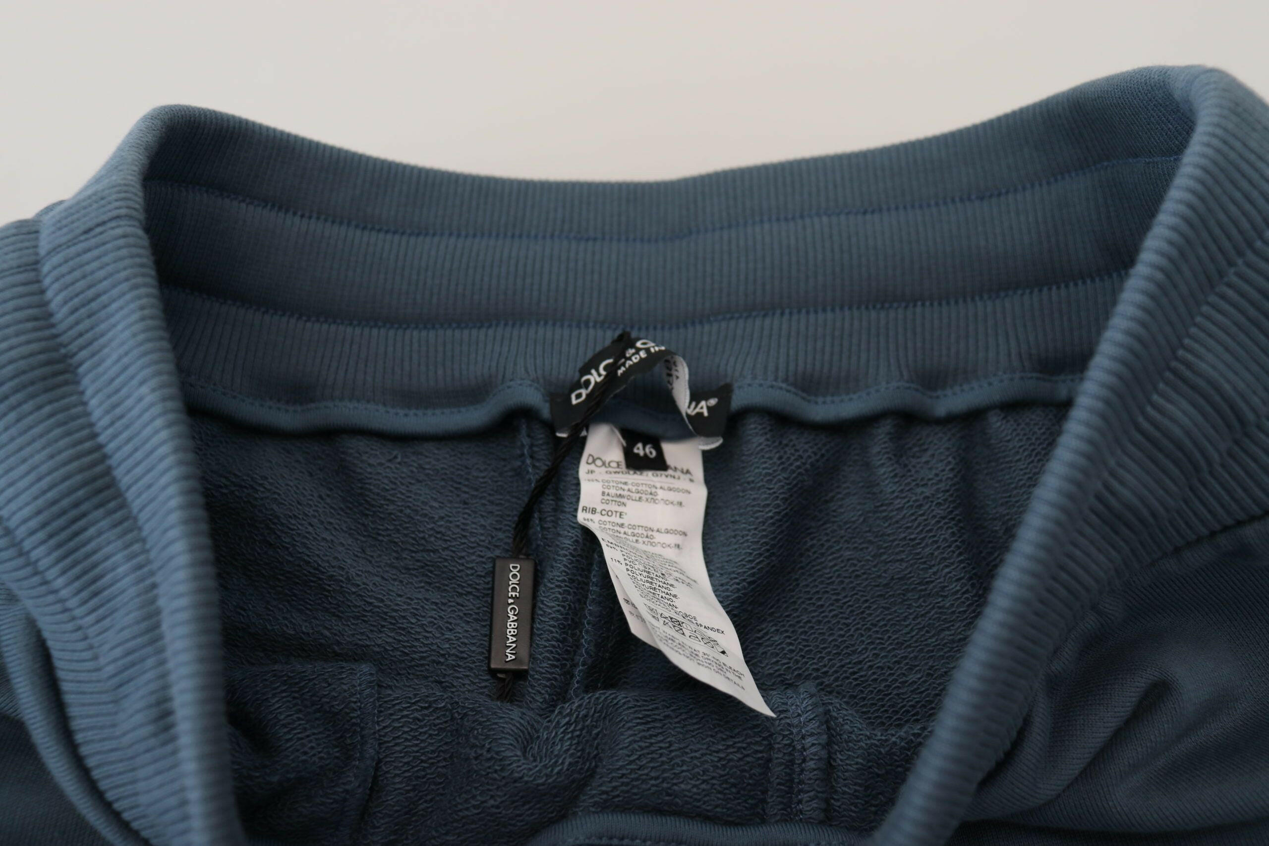 Dolce & Gabbana Blue Cotton Bermuda Casual Mens Shorts -   -  Dolce & Gabbana.