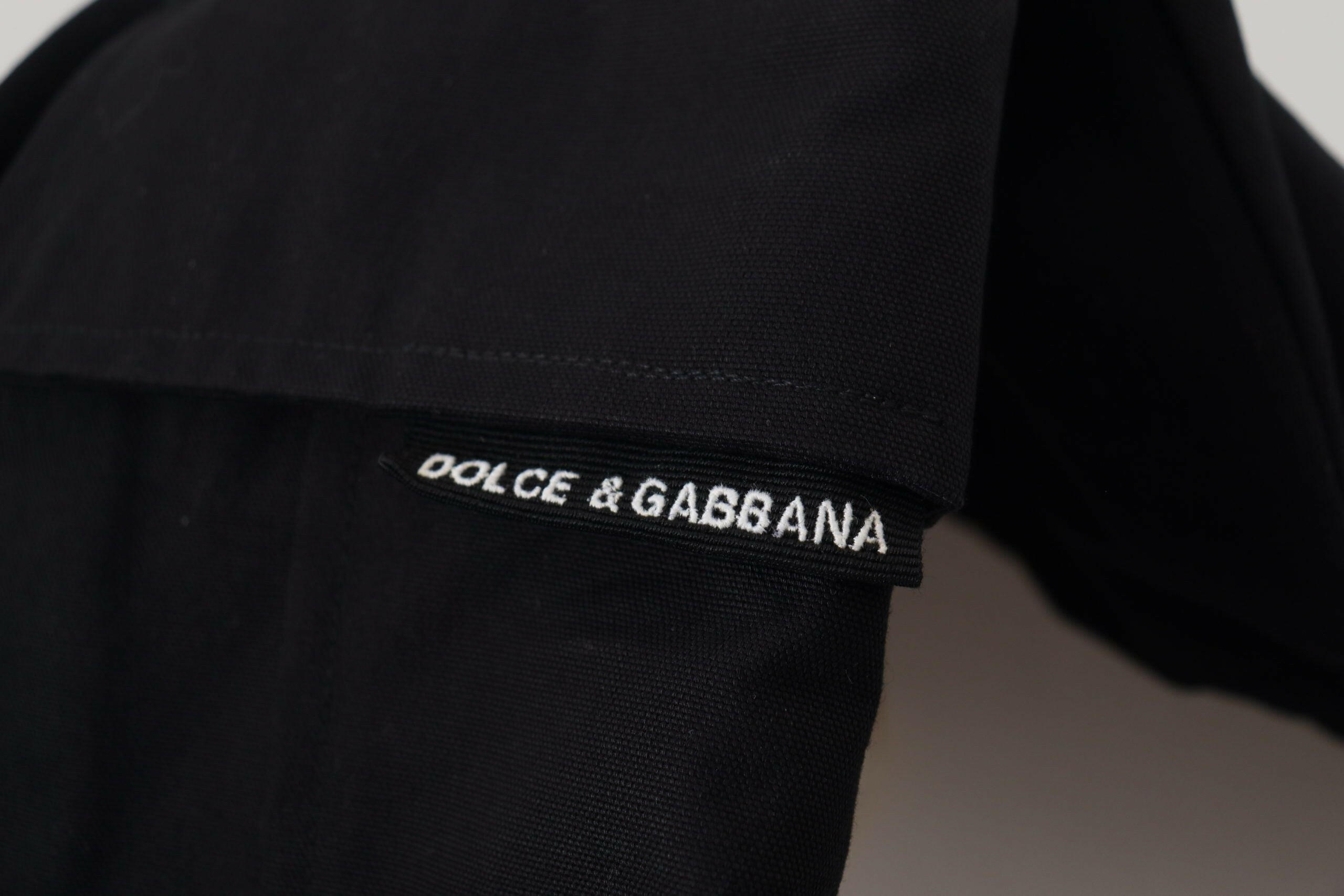 Dolce & Gabbana Black Cotton Bermuda Cargo Shorts -   -  Dolce & Gabbana.