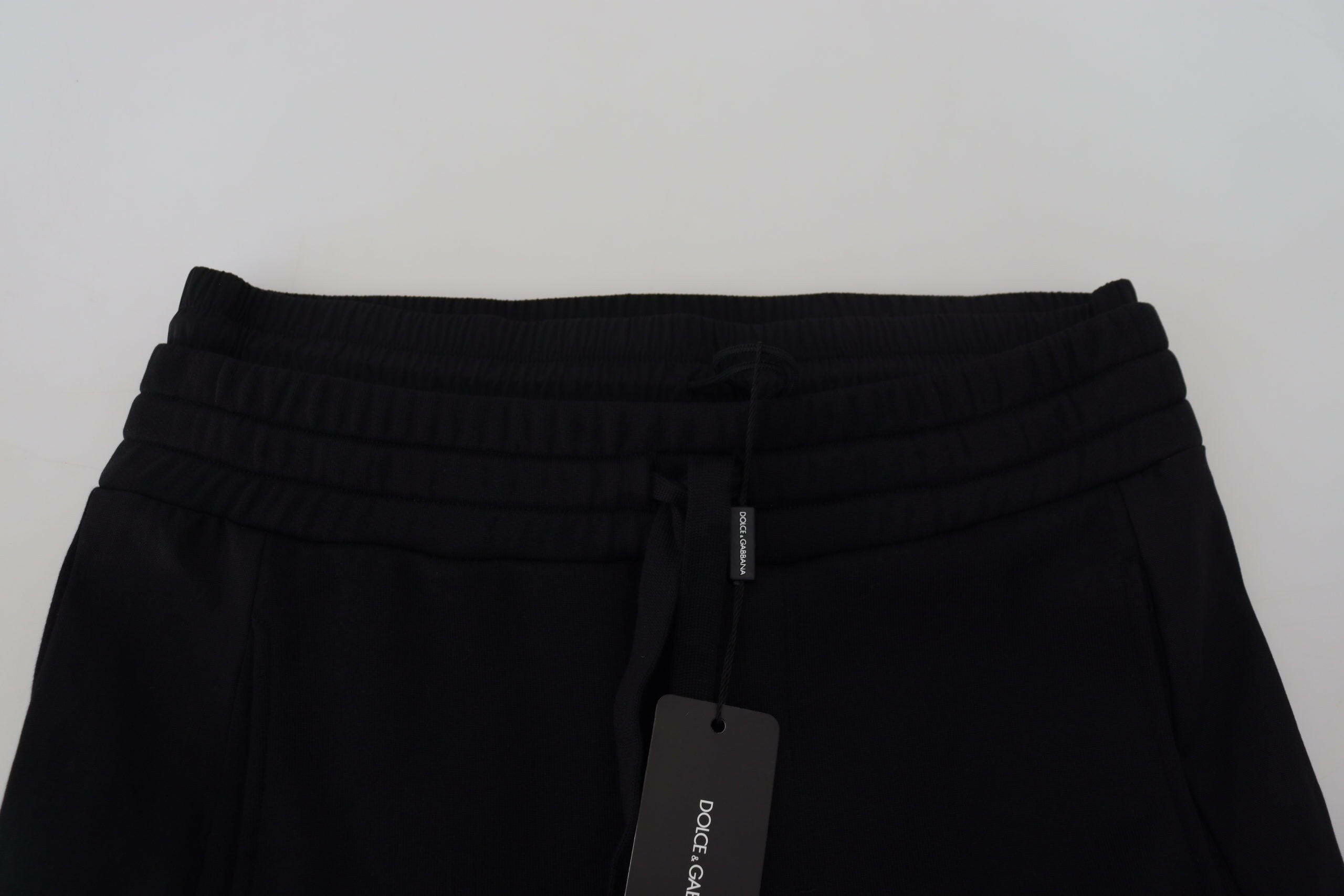 Dolce & Gabbana Black Cotton Bermuda Cargo Shorts -   -  Dolce & Gabbana.