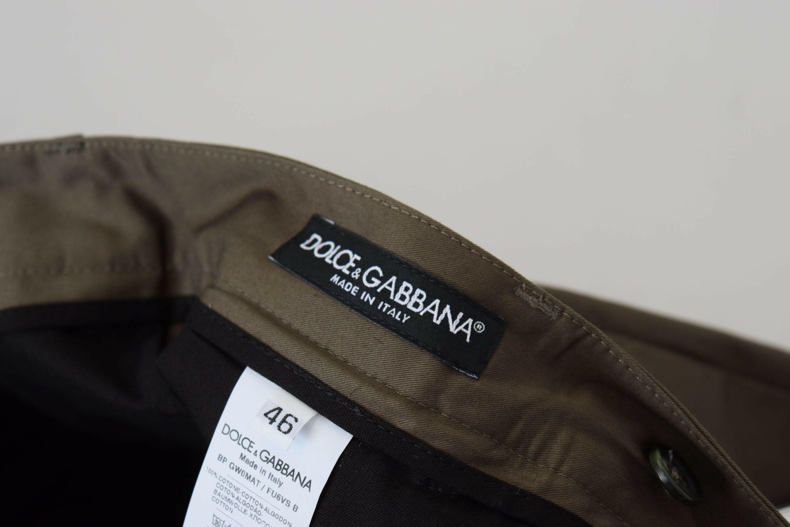 Dolce & Gabbana Green Chinos Cotton Casual Shorts -   -  Dolce & Gabbana.