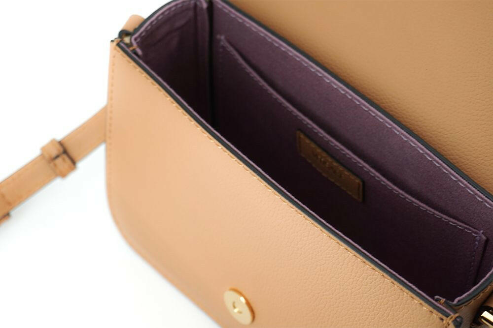 Versace Elegant Calf Leather Shoulder Bag in Brown -  Luxury Shoulder Bag for Women -  Versace.