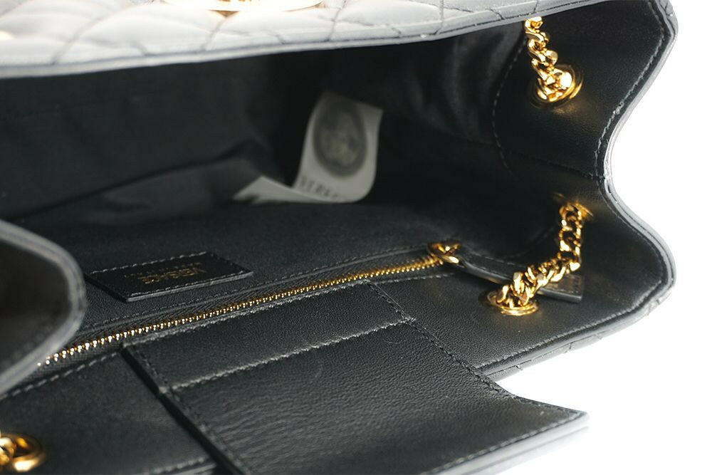 Versace Elegant Quilted Nappa Leather Tote Bag -  Luxury Shopper Bag for Women -  Versace.