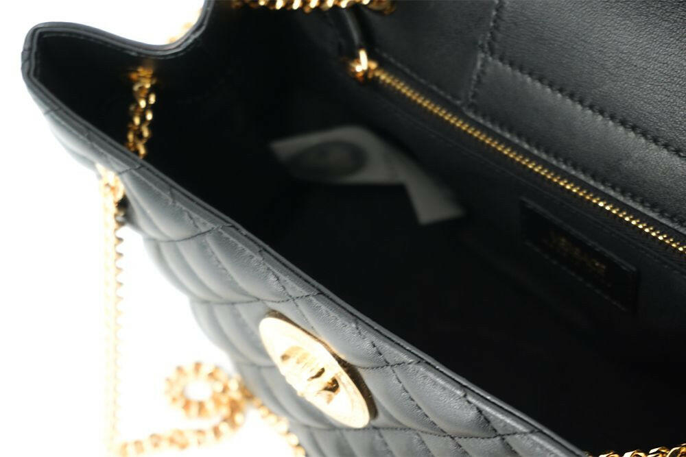 Versace Elegant Quilted Nappa Leather Tote Bag -  Luxury Shopper Bag for Women -  Versace.