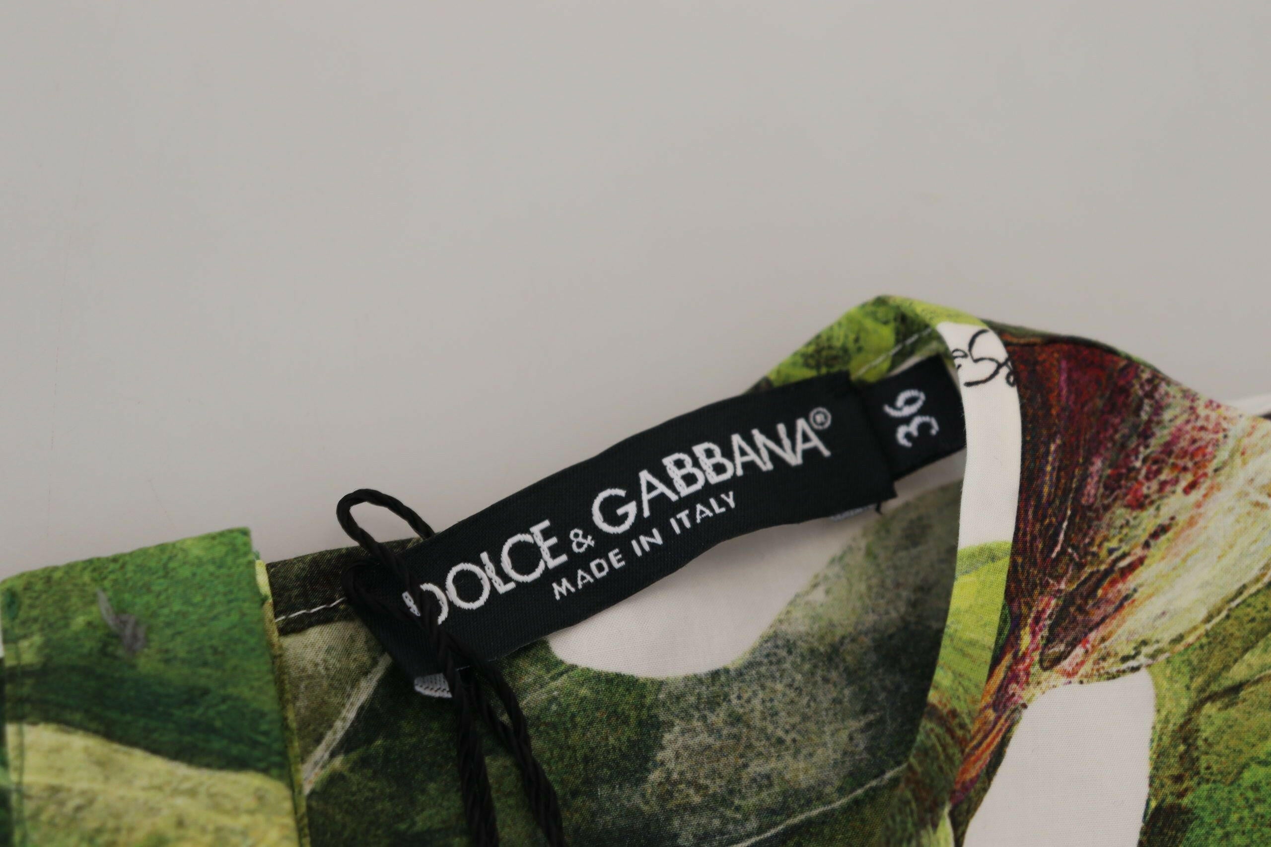 Dolce & Gabbana Crew-neck Cotton Top Blouse Fruit T-shirt -   -  Dolce & Gabbana.