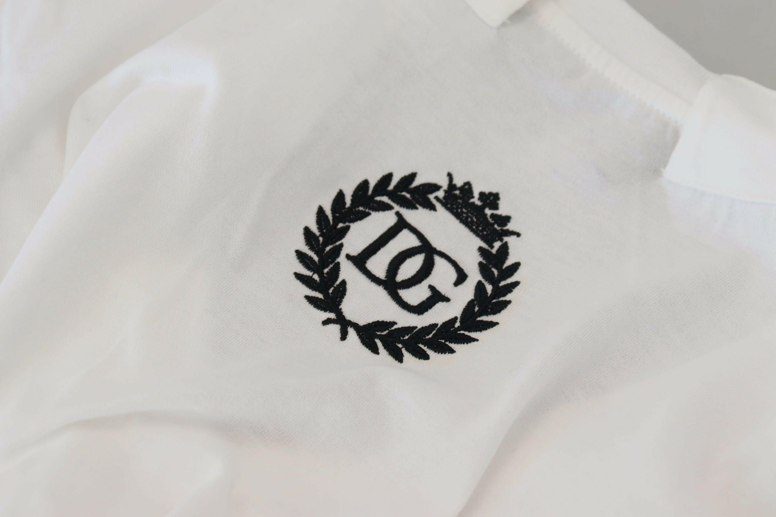 Dolce & Gabbana White Short Sleeve V-neck Cotton Top Blouse T-shirt -   -  Dolce & Gabbana.