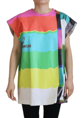 Dolce & Gabbana Multicolor TV Print Blouse Cotton  T-shirt -   -  Dolce & Gabbana.