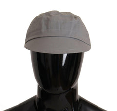 Dolce & Gabbana Gray Newsboy Cap Men Capello Cotton Hat -   -  Dolce & Gabbana.
