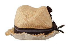 Dolce & Gabbana Yellow Ribbon Floral Embellished Straw Hat -   -  Dolce & Gabbana.