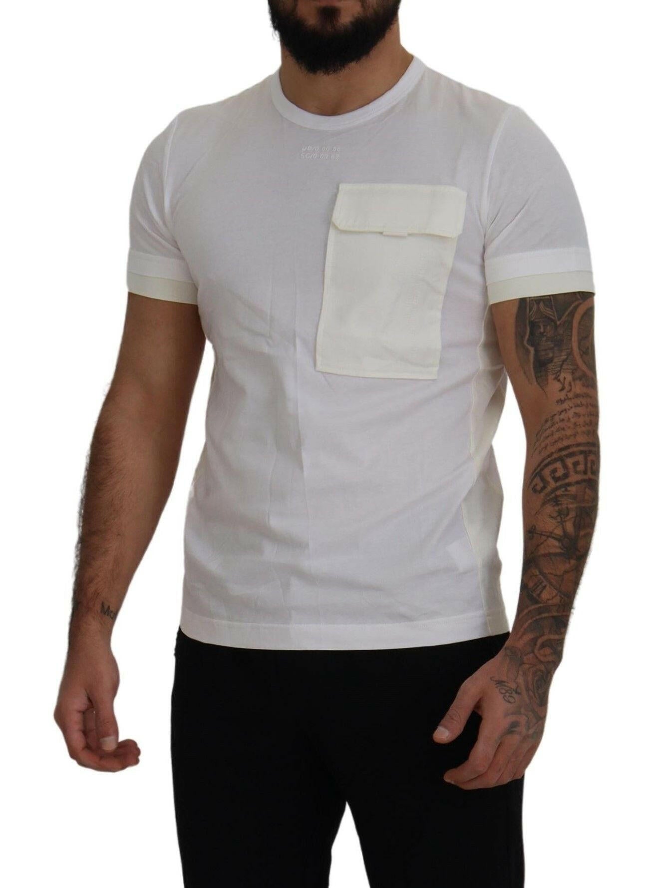Dolce & Gabbana White Flap Pocket Short Sleeves T-shirt -   -  Dolce & Gabbana.