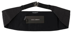Dolce & Gabbana Black Polka Dot Wide Waist Men Belt Cummerband -  Men´s Cummerbund -  Dolce & Gabbana.