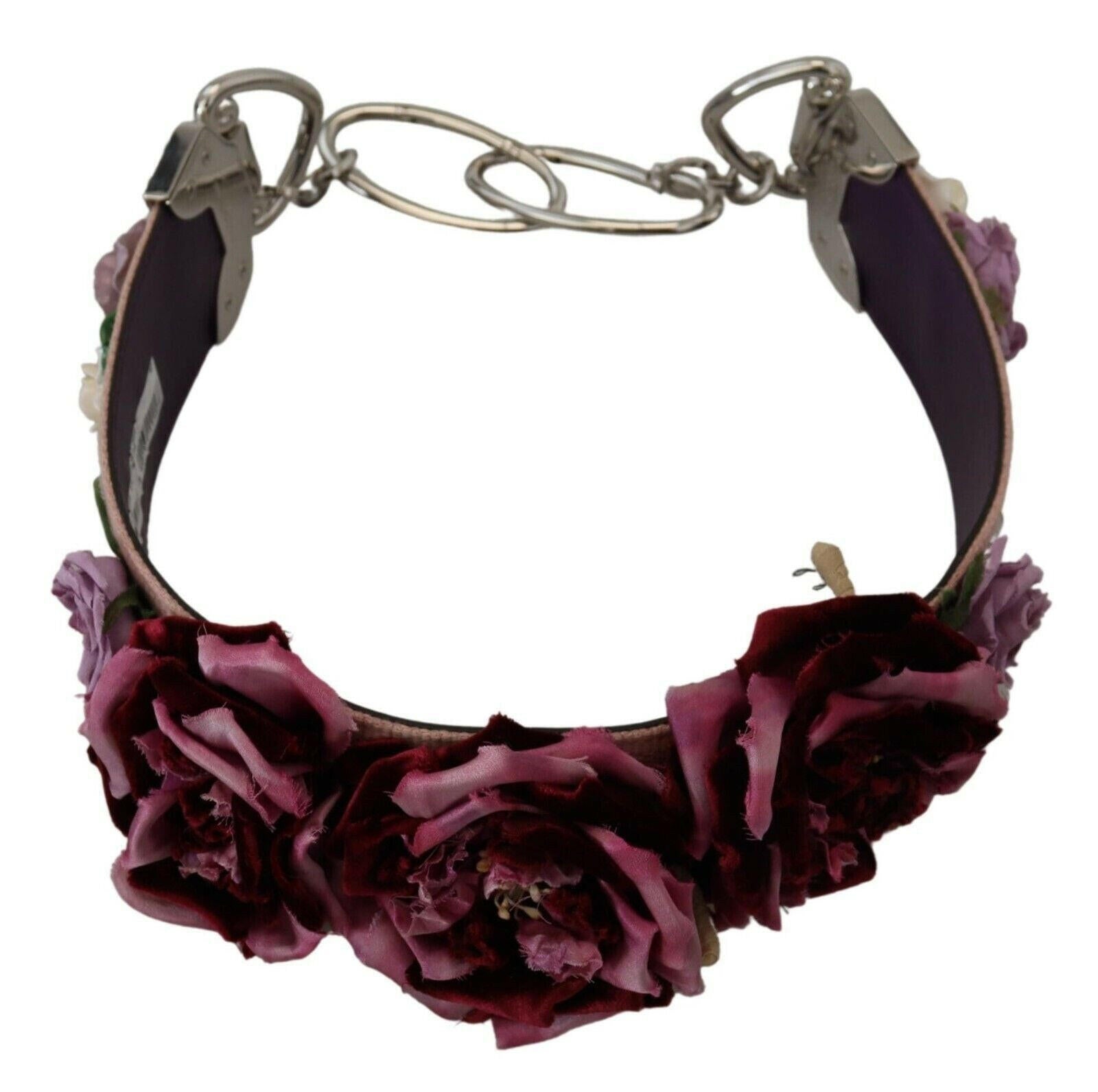 Dolce & Gabbana Multicolor Floral Appliques Metal Shoulder Strap -   -  Dolce & Gabbana.