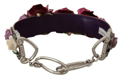 Dolce & Gabbana Multicolor Floral Appliques Metal Shoulder Strap -   -  Dolce & Gabbana.