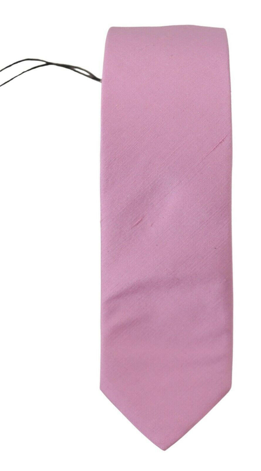 Daniele Alessandrini Pink Classic Men Necktie Accessory Silk Tie -  Neckties, Men -  Daniele Alessandrini.