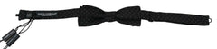 Dolce & Gabbana Black Silk Patterned Necktie Men Accessory Bow Tie -  Neckties, Men -  Dolce & Gabbana.